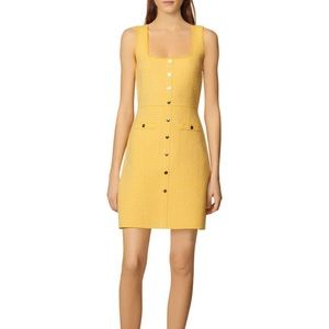 Yellow knit Sandro dress